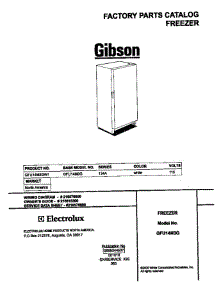 Cover parts for Gibson Freezer GFU14M3GW1 from AppliancePartsPros.com