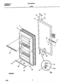 Door parts for Gibson Freezer GFU14M3GW1 from AppliancePartsPros.com