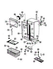 03 - Cabinet parts for Frigidaire Freezer GFU16F7AW4 from AppliancePartsPros.com
