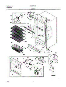 05 - Cabinet parts for Gibson Freezer GFU17F5AW1 from AppliancePartsPros.com
