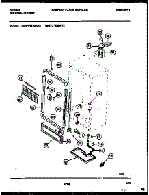 03 - Cabinet Parts parts for Frigidaire Freezer GFU14M3AW2 from AppliancePartsPros.com