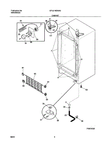 05 - Cabinet parts for Gibson Freezer GFU21M3AW2 from AppliancePartsPros.com