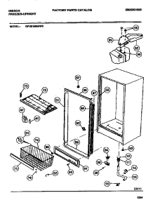 03 - Cabinet parts for Frigidaire Freezer GFU21M9AW3 from AppliancePartsPros.com