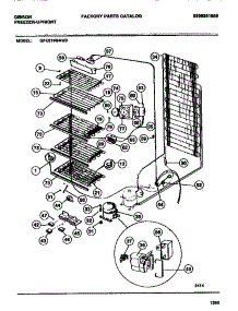 04 - Liner & Unit parts for Frigidaire Freezer GFU21M9AW3 from AppliancePartsPros.com