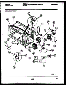 04 - Body, Motor And Electrical Parts parts for Frigidaire Microwave OM08P7NWHF from AppliancePartsPros.com