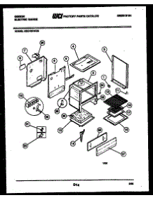 05 - Body Parts parts for Frigidaire Range CEC1M1WXE from AppliancePartsPros.com