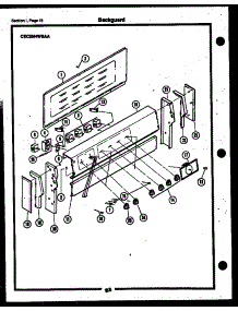 12 - Backguard parts for Frigidaire Range CEC2M4WSAA from AppliancePartsPros.com