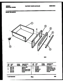 07 - Drawer Parts parts for Frigidaire Range CEC1M2WXD from AppliancePartsPros.com