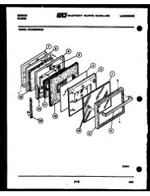 05 - Door Parts parts for Frigidaire Range CEC3S5WSAE from AppliancePartsPros.com