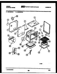 04 - Body Parts parts for Frigidaire Range CEC4M4WXA from AppliancePartsPros.com