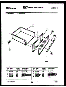 05 - Drawer Parts parts for Frigidaire Range CEC4M4WXA from AppliancePartsPros.com