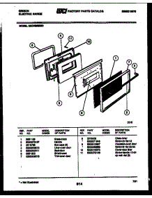 03 - Door Parts parts for Frigidaire Range CEC4M4WXD from AppliancePartsPros.com