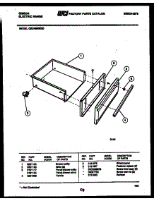 05 - Drawer Parts parts for Frigidaire Range CEC4M4WXD from AppliancePartsPros.com
