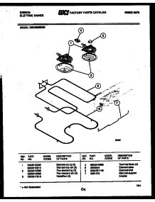 06 - Broiler Parts parts for Frigidaire Range CEC4M4WXD from AppliancePartsPros.com