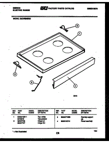 07 - Cooktop Parts parts for Frigidaire Range CEC4M4WXD from AppliancePartsPros.com