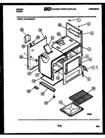 05 - Oven Body parts for Frigidaire Range CGA1M3WSTB from AppliancePartsPros.com