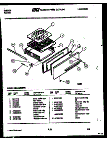 06 - Broiler Drawer Parts parts for Frigidaire Range CGA1M3WSTB from AppliancePartsPros.com