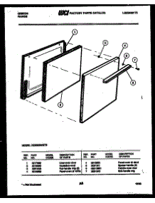 06 - Door Parts parts for Frigidaire Range CGB1M3WSTB from AppliancePartsPros.com