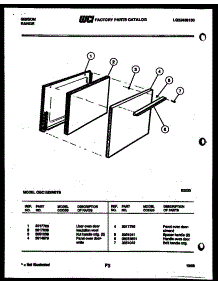 06 - Door Parts parts for Frigidaire Range CGC1M3WSTB from AppliancePartsPros.com