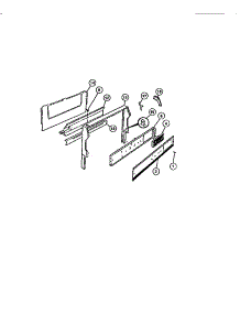 02 - Backguard parts for Frigidaire Range CGC4C6DXE from AppliancePartsPros.com