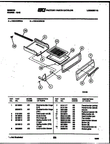 04 - Broiler Drawer Parts parts for Frigidaire Range CGC4C6WXB from AppliancePartsPros.com