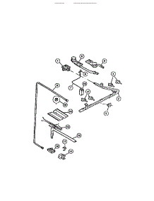 06 - Burners parts for Frigidaire Range CGC4C6DXE from AppliancePartsPros.com