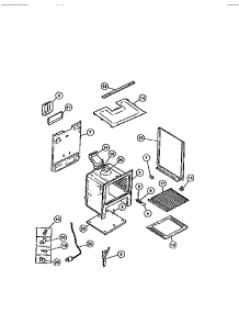 07 - Body parts for Frigidaire Range CGC4C6DXE from AppliancePartsPros.com