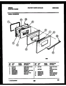 03 - Door Parts parts for Frigidaire Range CEC2M4WXE from AppliancePartsPros.com