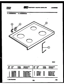 03 - Cooktop Parts parts for Frigidaire Range CEC3S5WSAC from AppliancePartsPros.com