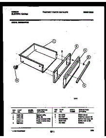 05 - Drawer Parts parts for Frigidaire Range CEC2M4WXE from AppliancePartsPros.com
