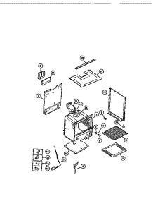 07 - Body parts for Frigidaire Range CGC3M6DXE from AppliancePartsPros.com