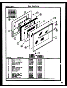 10 - Oven Door Parts parts for Frigidaire Range CGC4M4WSTB from AppliancePartsPros.com