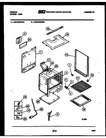 07 - Body Parts parts for Frigidaire Range CGC4C6WXB from AppliancePartsPros.com