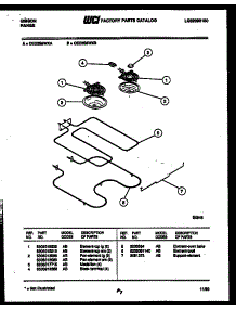 04 - Broiler Parts parts for Frigidaire Range CEC3S5WXB from AppliancePartsPros.com