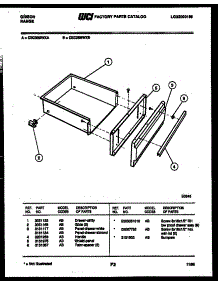 05 - Drawer Parts parts for Frigidaire Range CEC3S5WXB from AppliancePartsPros.com