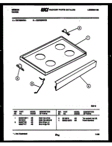 03 - Cooktop Parts parts for Frigidaire Range CEC3S5WXA from AppliancePartsPros.com