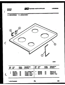 04 - Cooktop Parts parts for Frigidaire Range CEC4C4WSAC from AppliancePartsPros.com