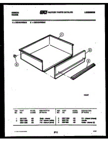06 - Drawer Parts parts for Frigidaire Range CEC4C4WSAC from AppliancePartsPros.com