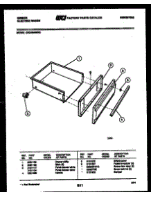 05 - Drawer Parts parts for Frigidaire Range CEC4M4WXC from AppliancePartsPros.com