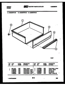 06 - Drawer Parts parts for Frigidaire Range CEC4S7WTAB from AppliancePartsPros.com