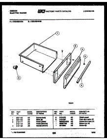 05 - Drawer Parts parts for Frigidaire Range CEC4S6WXA from AppliancePartsPros.com
