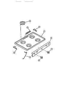 03 - Cooktop parts for Frigidaire Range CGC3M2DXE from AppliancePartsPros.com