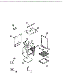 06 - Body parts for Frigidaire Range CGC3M2DXE from AppliancePartsPros.com