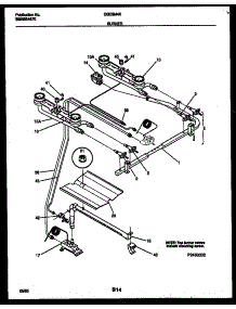 03 - Burner Parts parts for Frigidaire Range CGC3M4WXE from AppliancePartsPros.com
