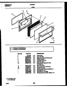 05 - Door Parts parts for Frigidaire Range CGC3M4DXE from AppliancePartsPros.com