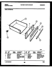 05 - Drawer Parts parts for Frigidaire Range CEC3M2WXB from AppliancePartsPros.com