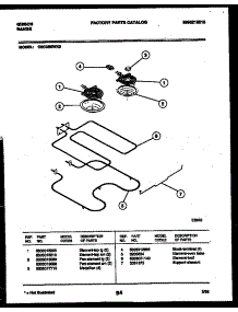 04 - Broiler Parts parts for Frigidaire Range CEC3S5WXD from AppliancePartsPros.com