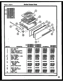 31 - Broiler Drawer Parts parts for Frigidaire Range CGC3M3WSTA from AppliancePartsPros.com