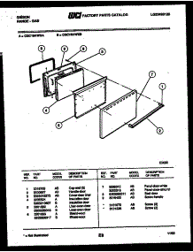 04 - Door Parts parts for Frigidaire Range CGC1M1WXA from AppliancePartsPros.com