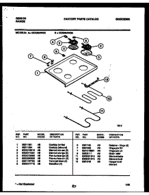 05 - Cooktop And Broiler Parts parts for Frigidaire Range CEE2M4WS5 from AppliancePartsPros.com